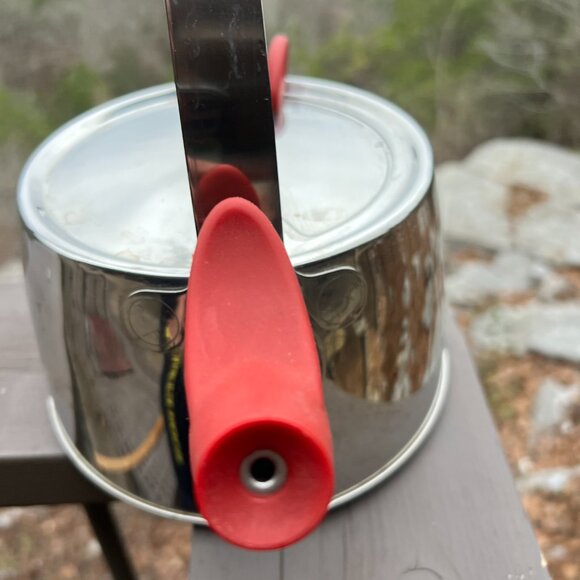 Michael Graves Design Easy-Fill 2.5qt Stainless Whistler Tea Kettle Pot - Picture 7 of 13